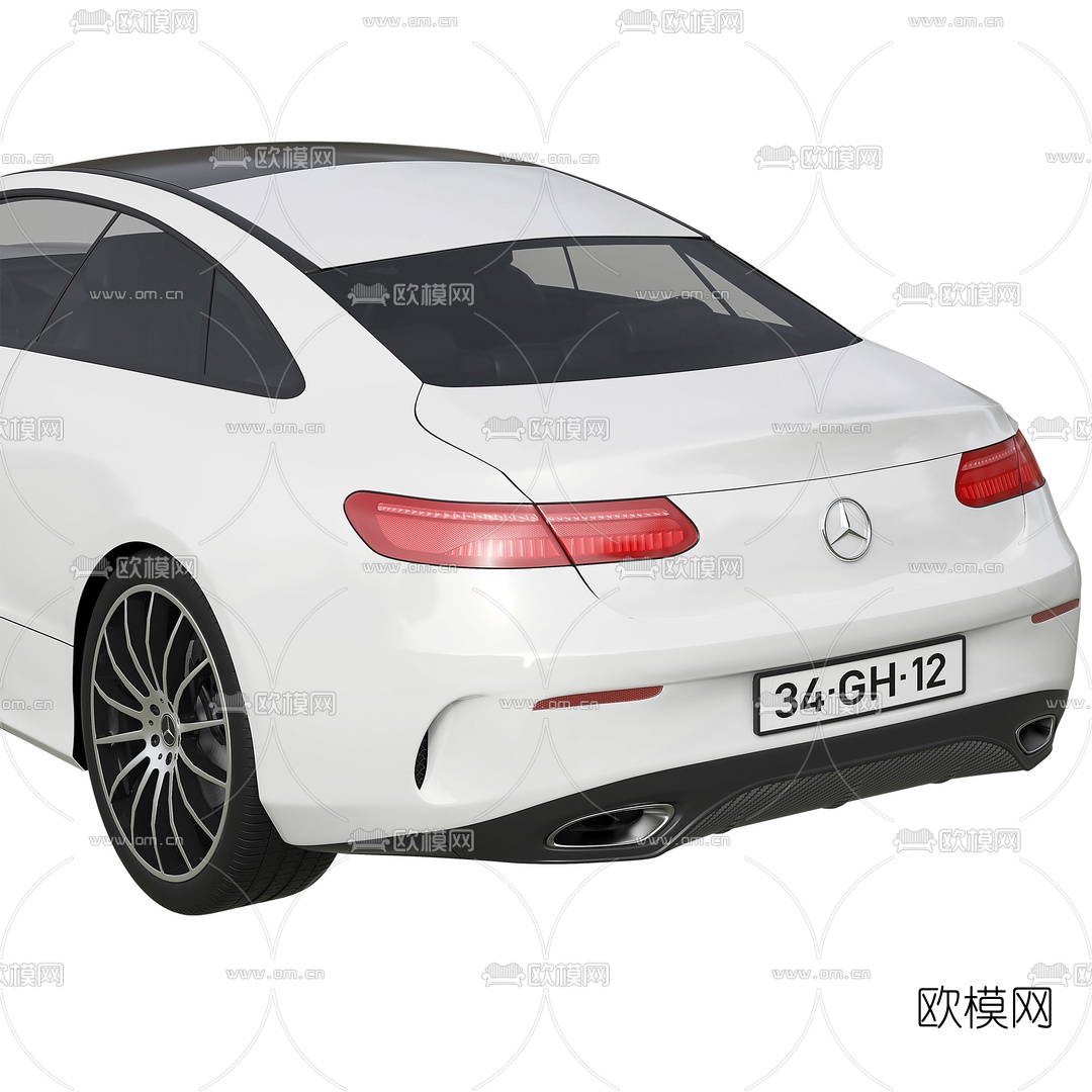 现代梅赛德斯奔驰汽车3d模型下载（渲染图2）