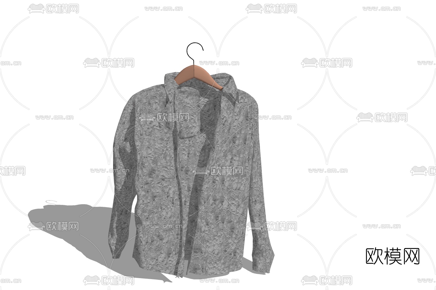 现代外套服饰免费su模型
