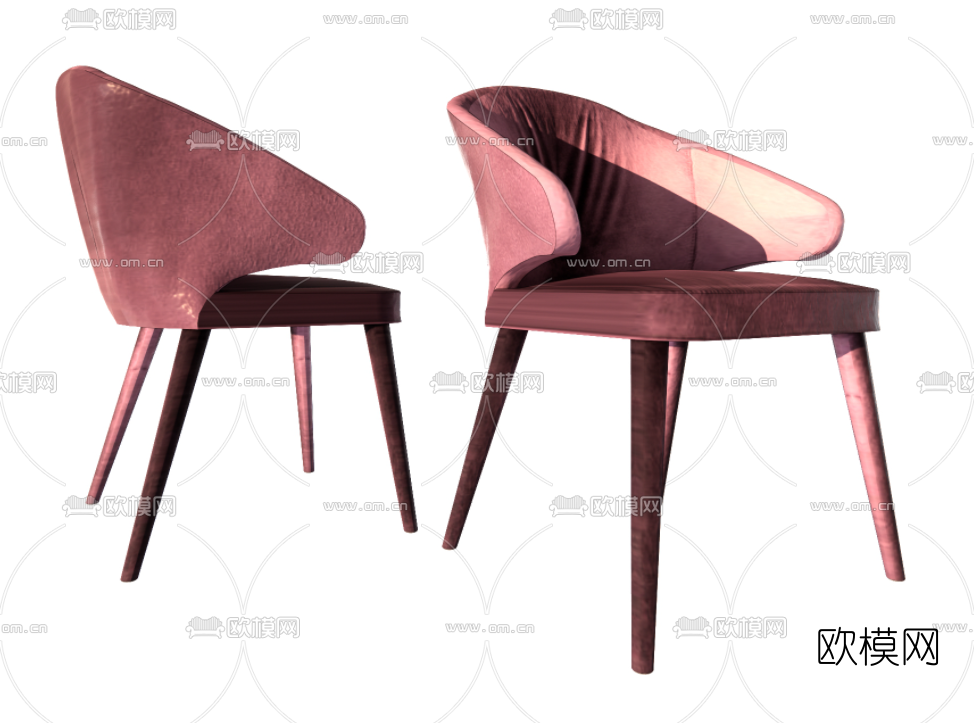 现代布艺休闲椅su模型下载