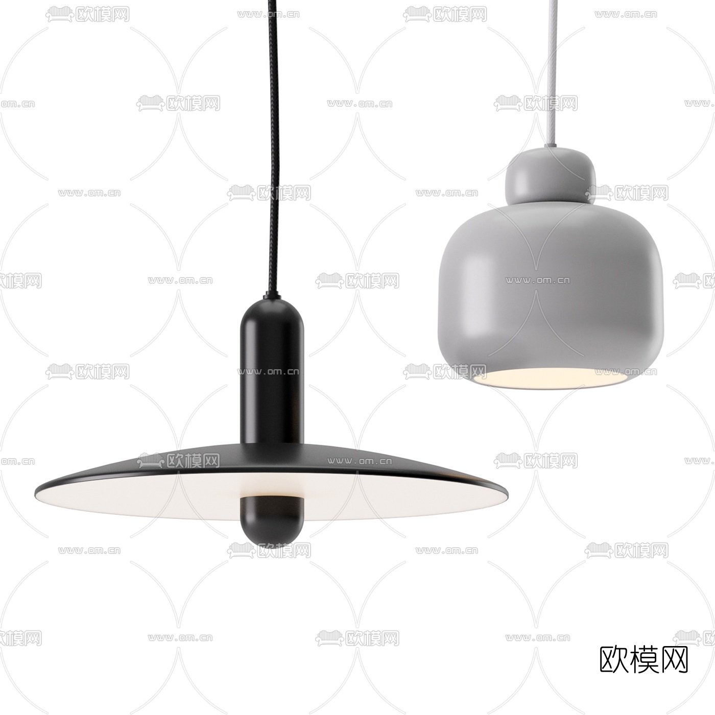 北欧时尚吊灯3d模型