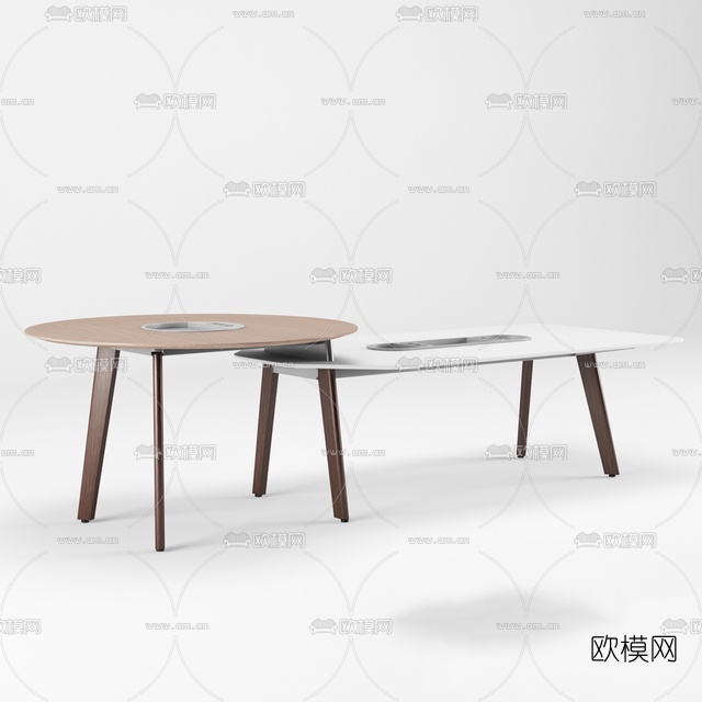 现代茶几免费3d模型