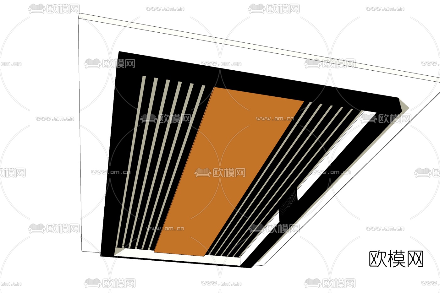 现代排气口免费su模型下载