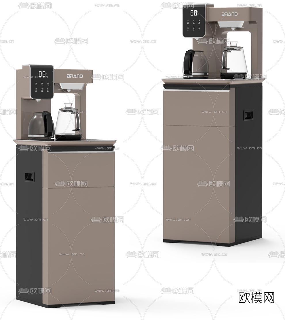 现代茶吧机3d模型下载