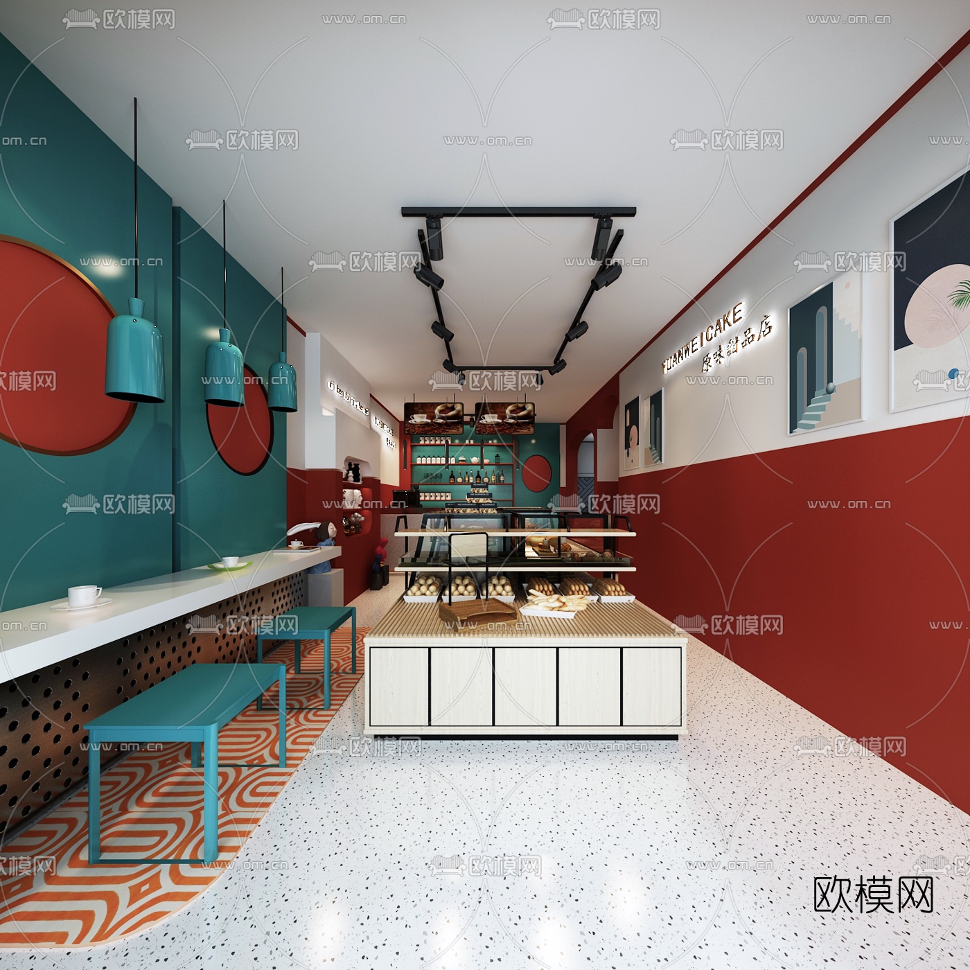 现代面包房免费3d模型下载（渲染图6）