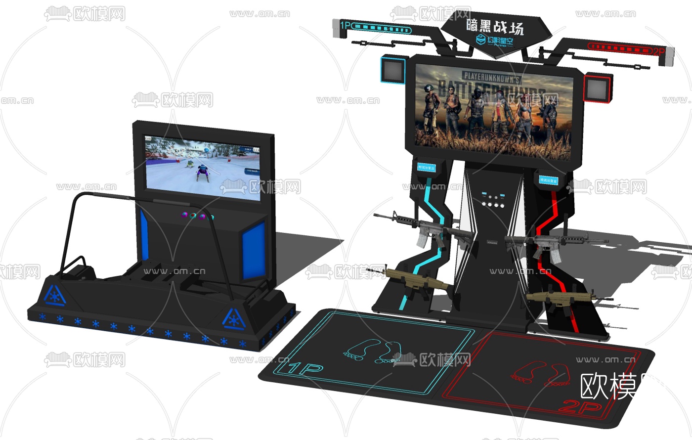现代幻影星空vr一体机su模型