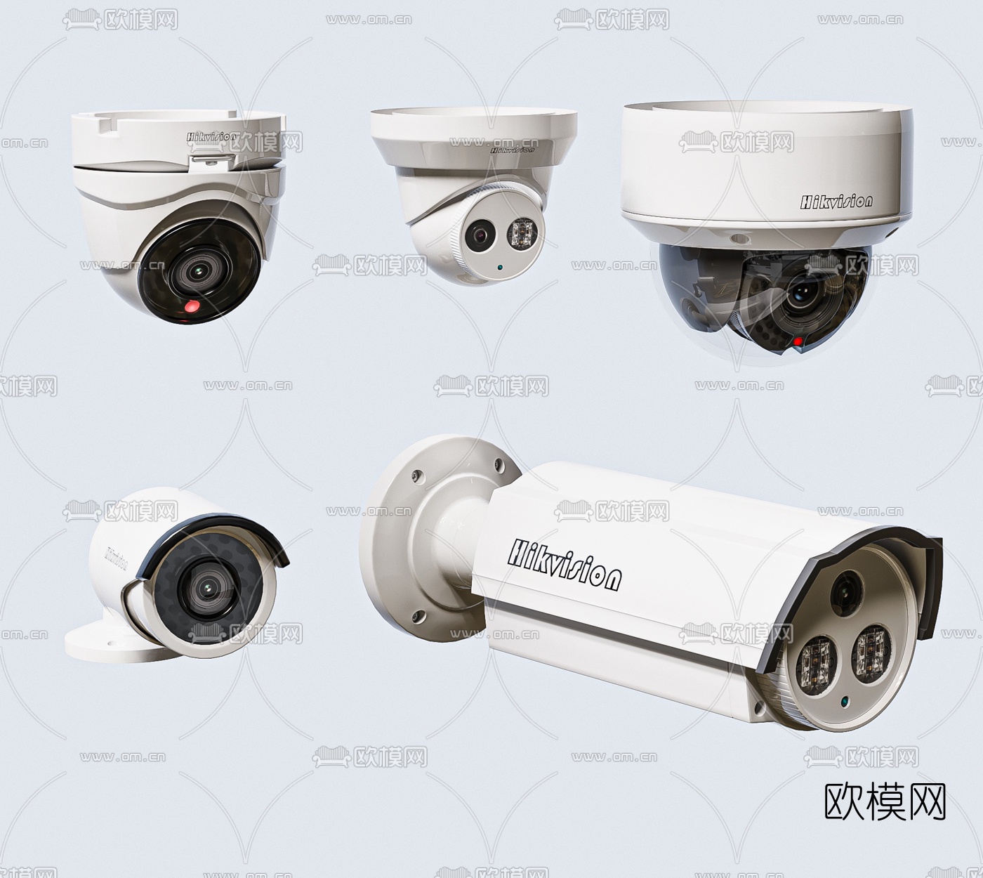 现代监控摄像头3d模型