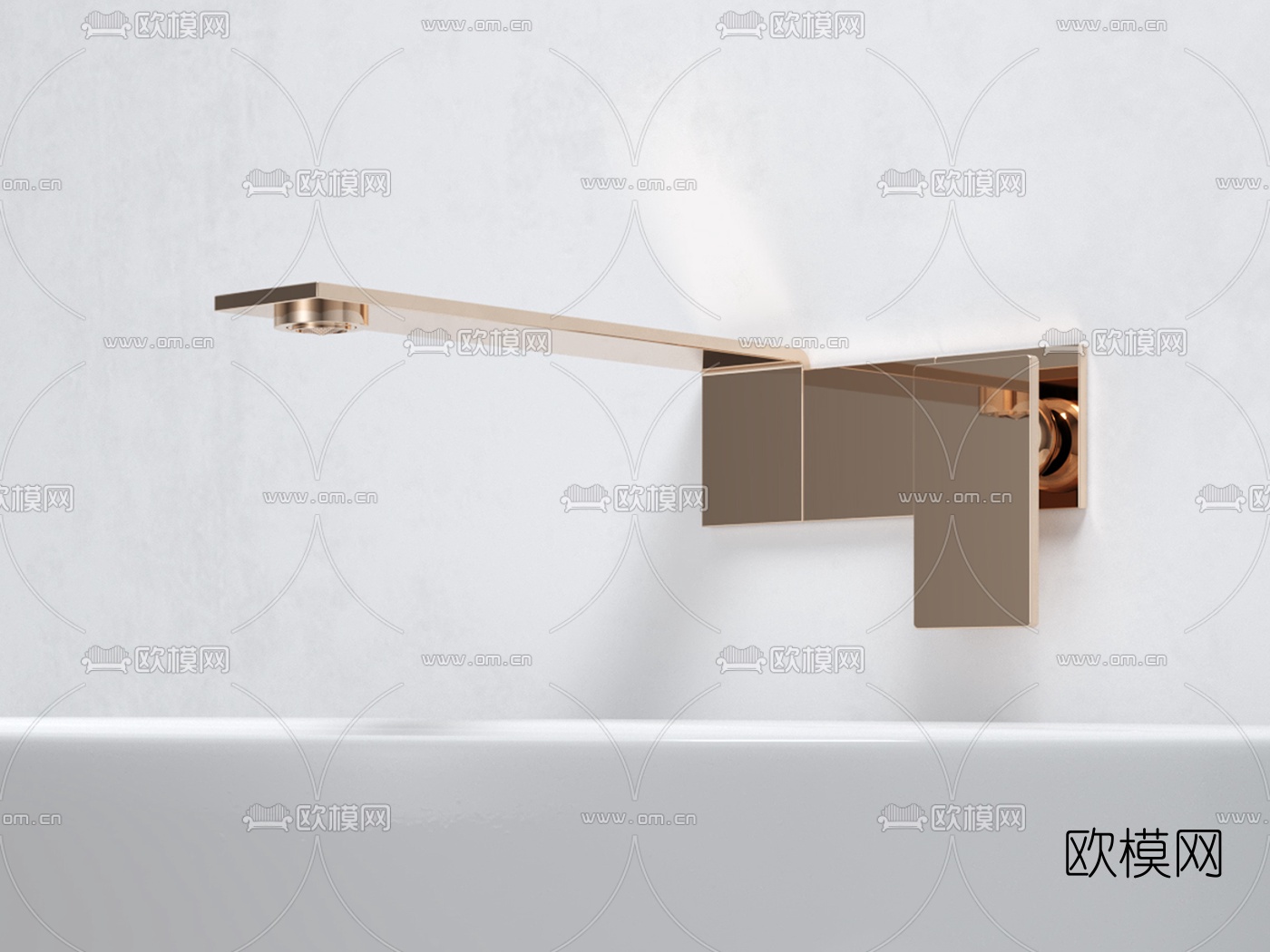 现代台盆洗手台3d模型