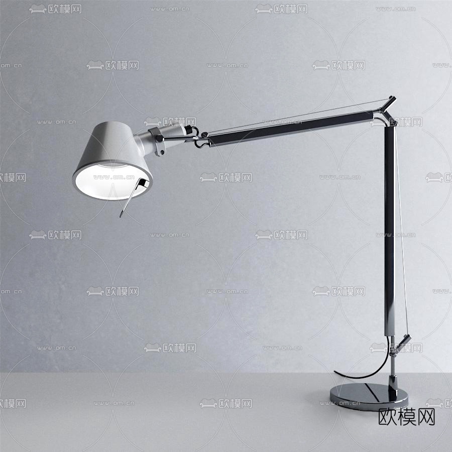 现代台灯壁灯免费3d模型下载（渲染图1）