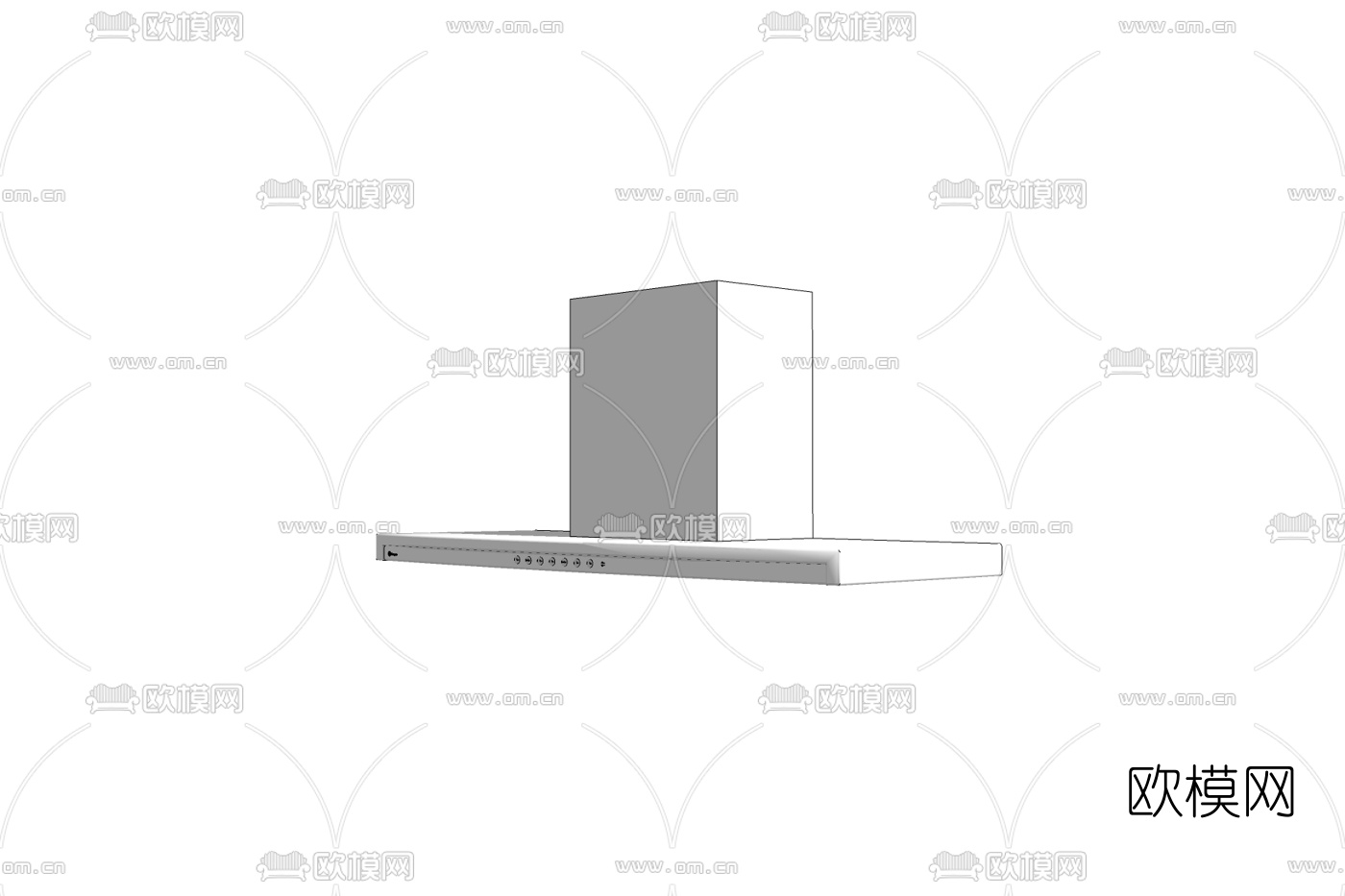 现代抽油烟机免费su模型下载