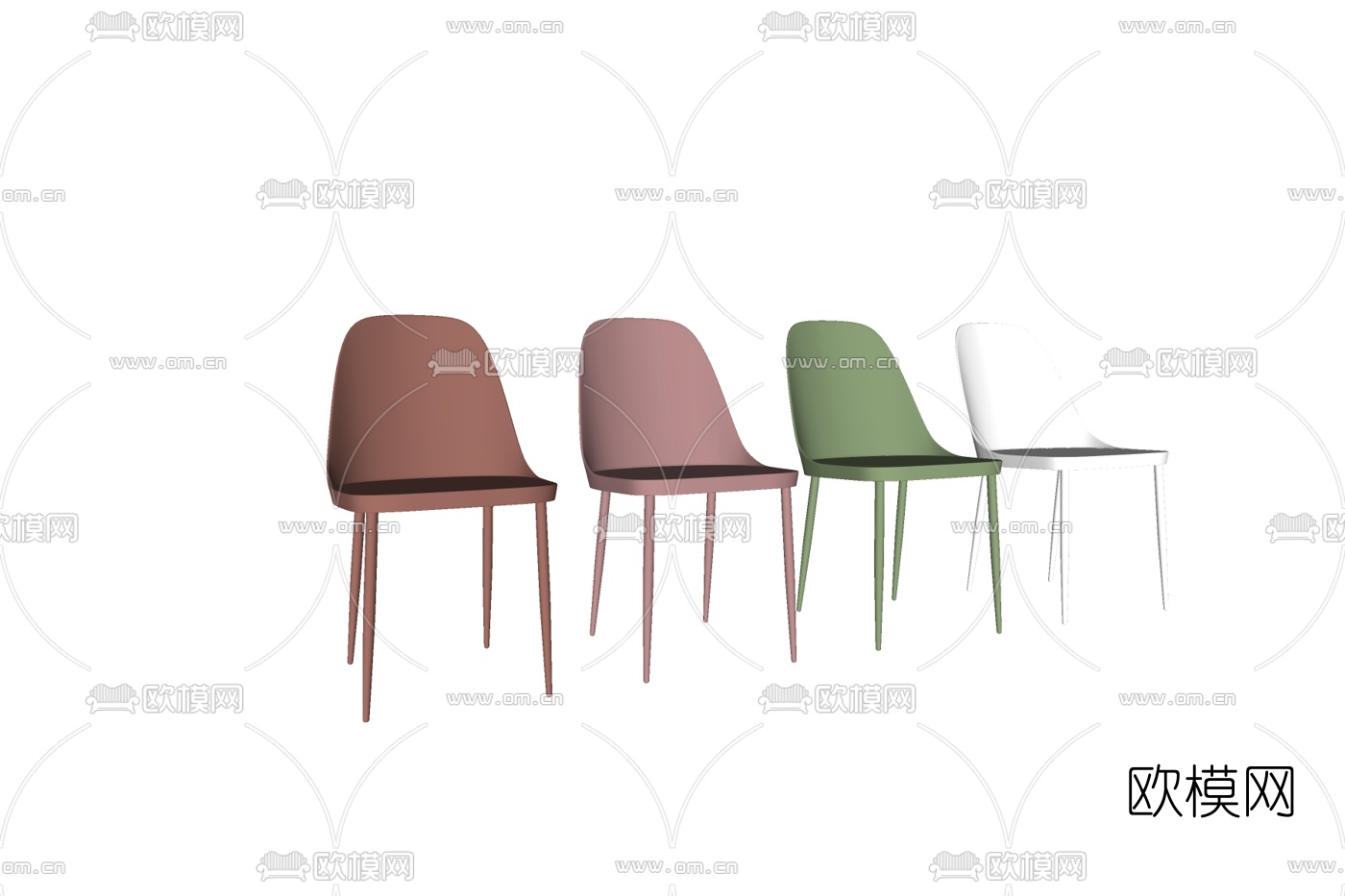 现代单椅su模型下载