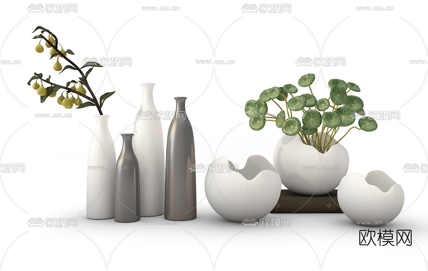 现代花瓶su模型