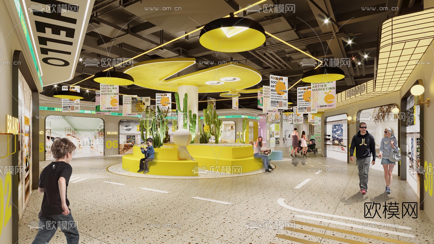 现代商场3d模型