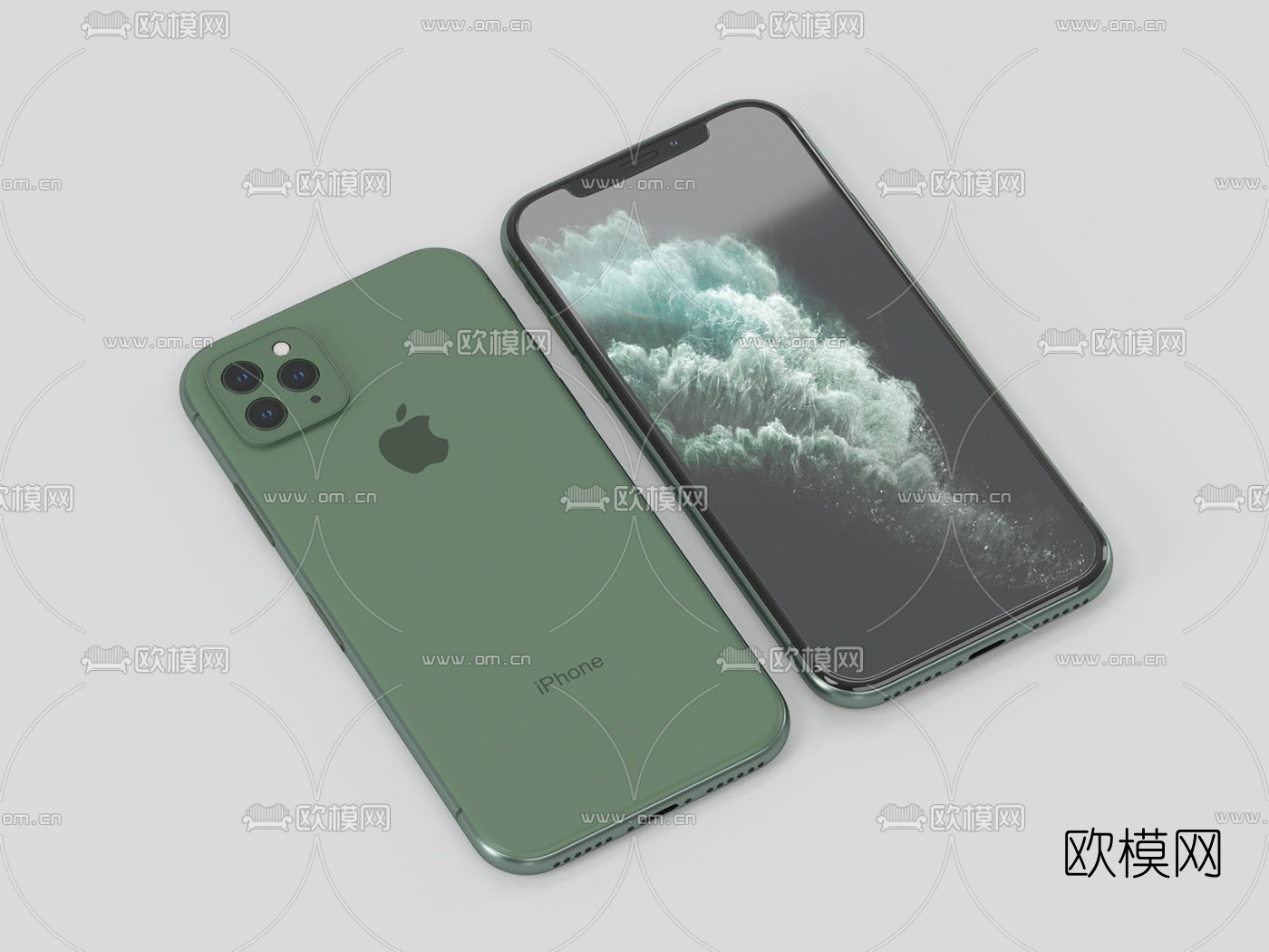 现代苹果手机平板电脑3d模型