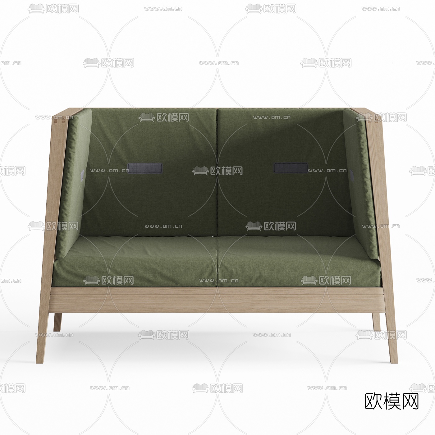 北欧高靠背双人沙发3d模型
