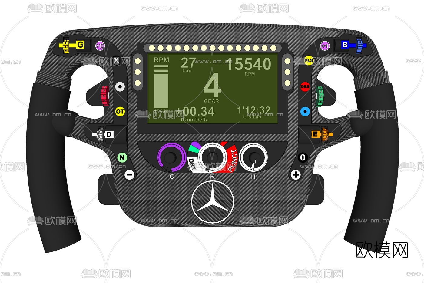 现代奔驰方向盘su模型下载