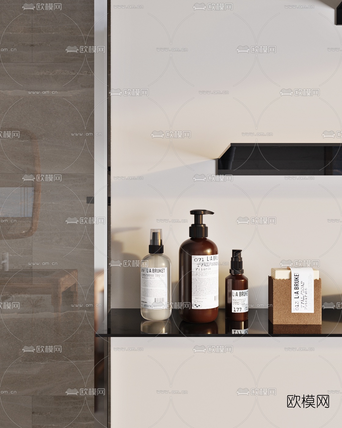 北欧卫生间浴室3d模型下载（渲染图5）