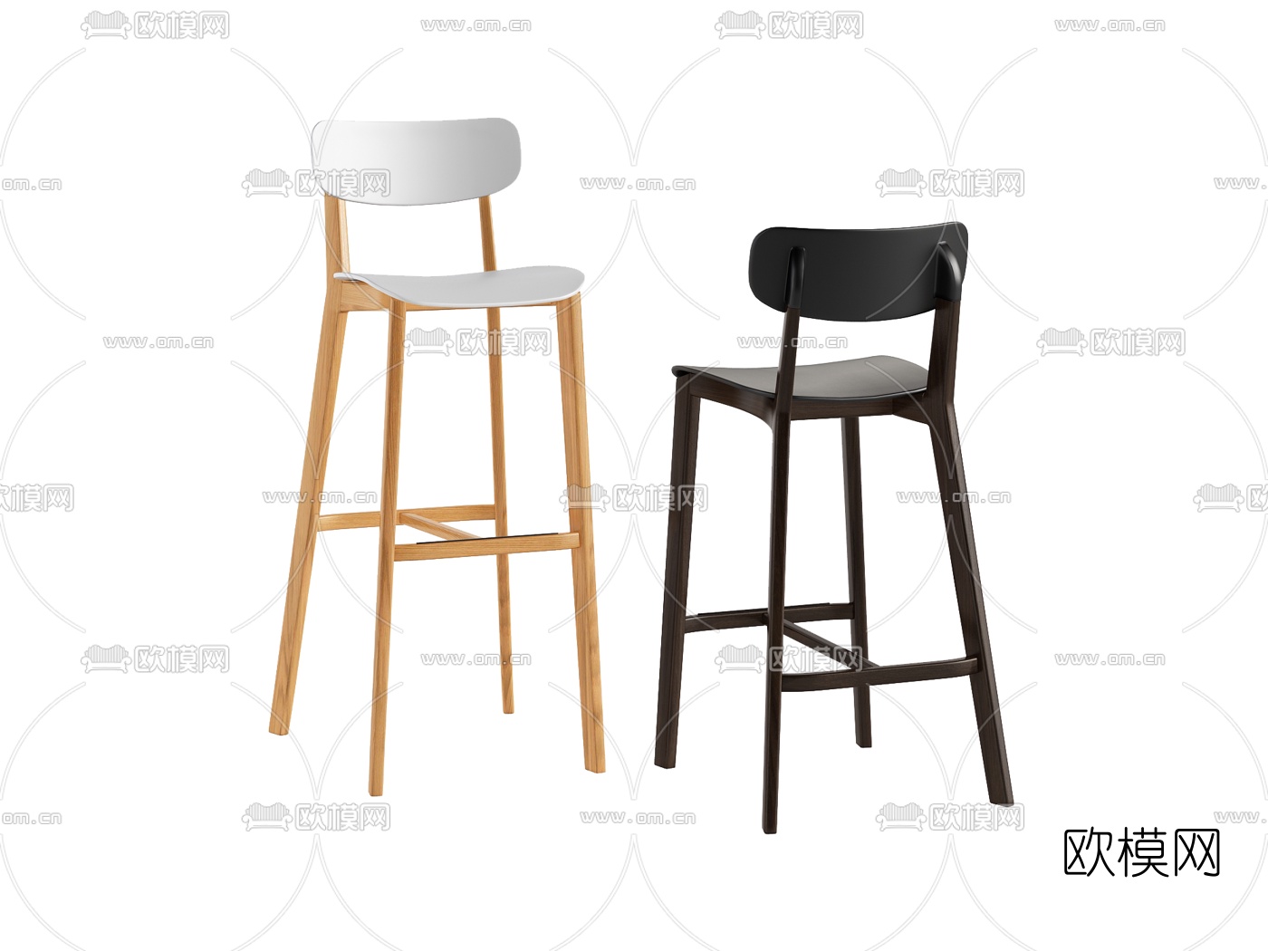 Calligaris 现代吧台椅3d模型