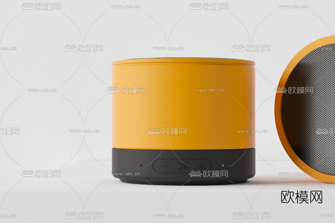 现代蓝牙小音箱3d模型下载（渲染图2）