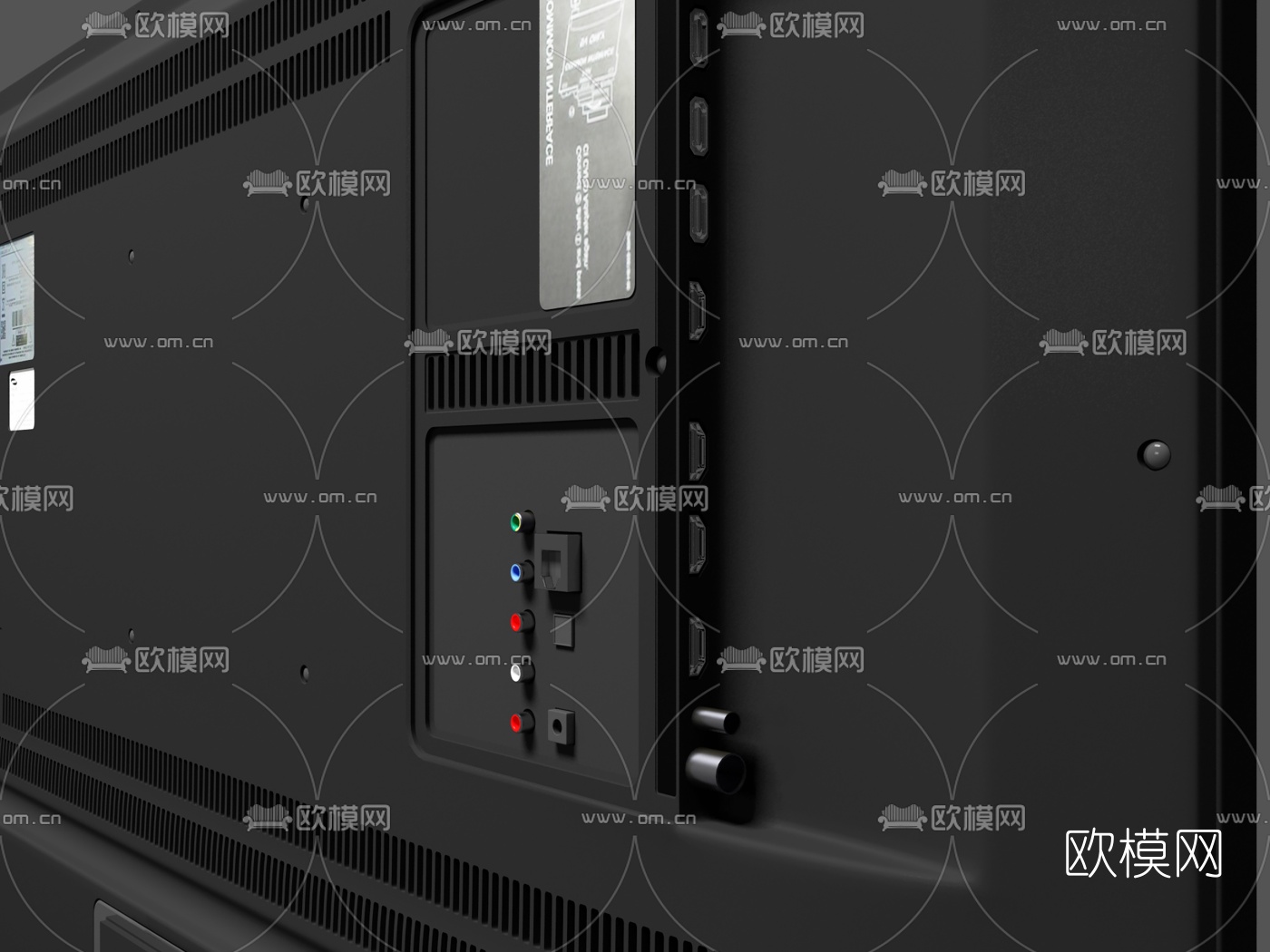 现代智能4K网络液晶电视3d模型