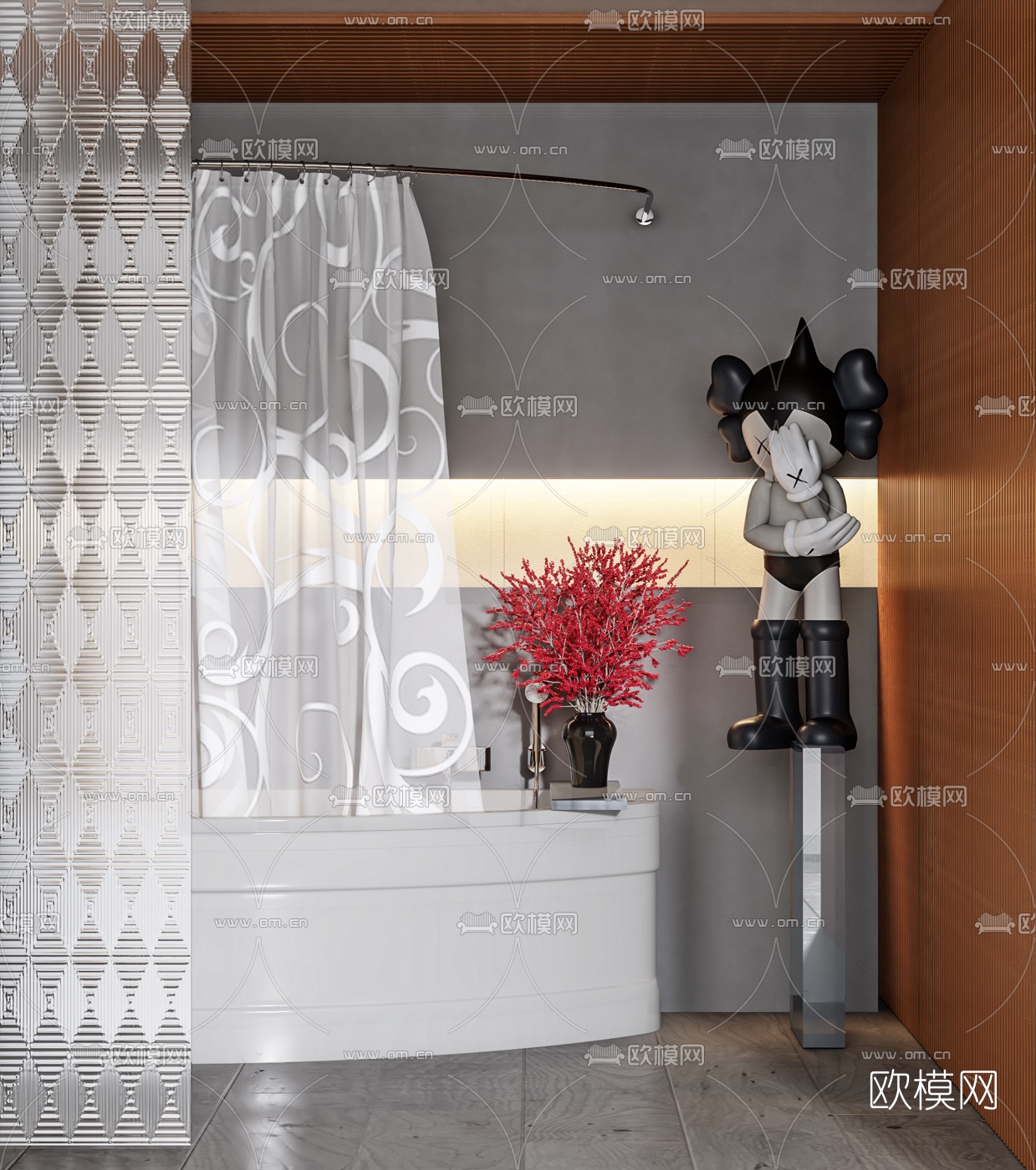 现代浴缸3d模型