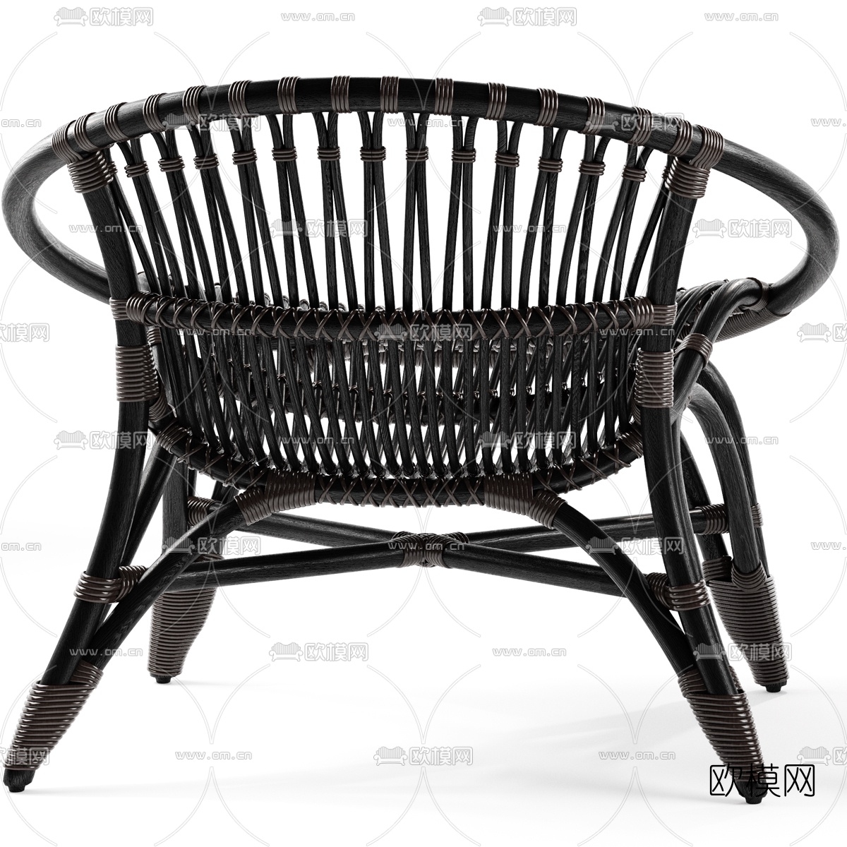 Moroso 藤编休闲椅3d模型下载（渲染图3）