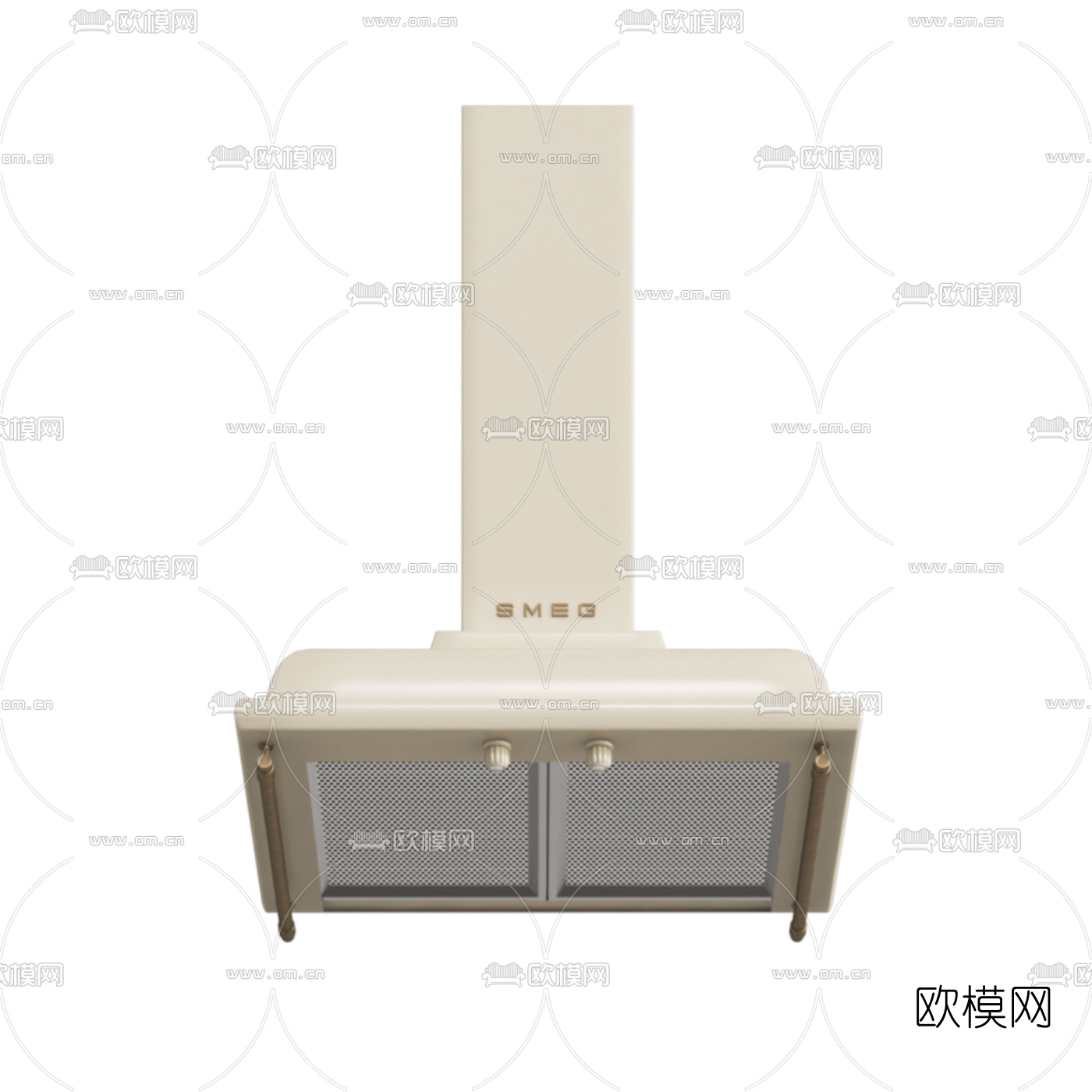 欧式抽油烟机烤箱洗碗机3d模型下载（渲染图2）