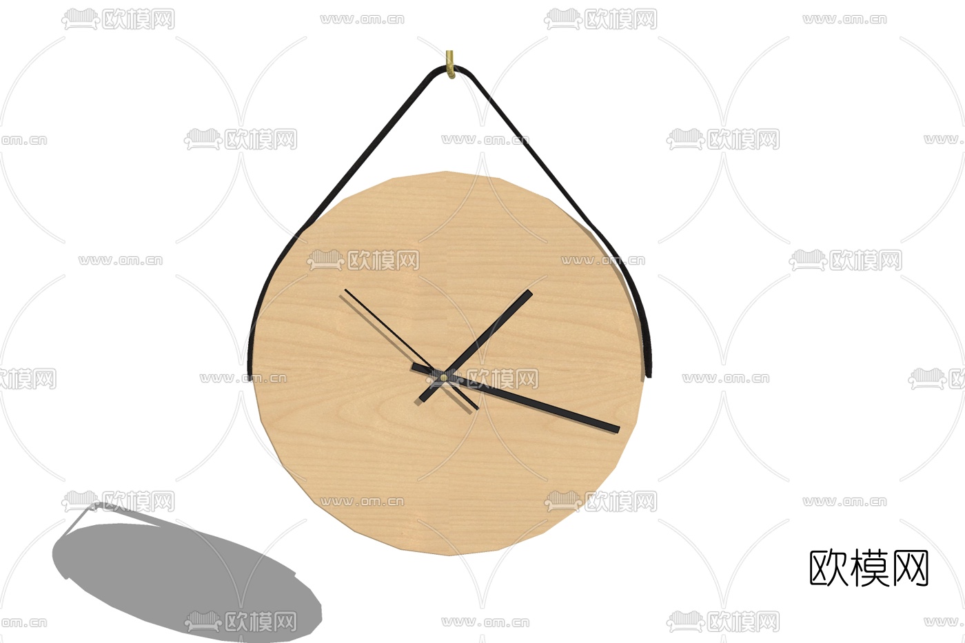 现代装饰挂钟免费su模型下载