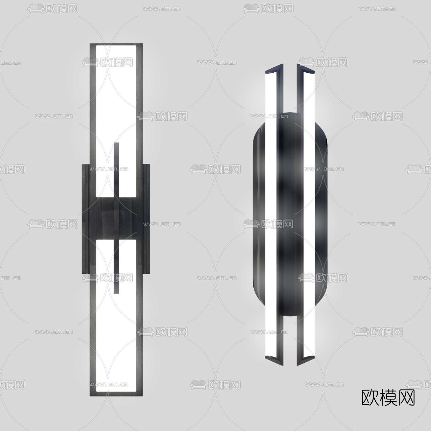 现代壁灯su模型