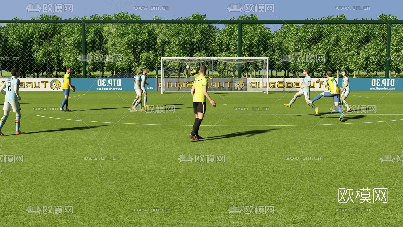 现代足球场3d模型下载（渲染图5）