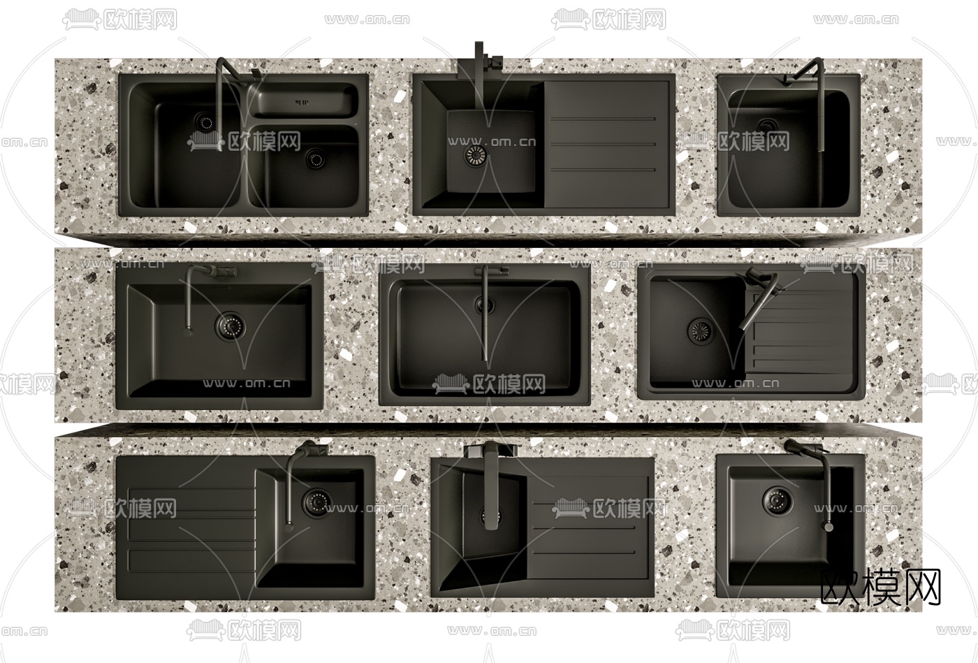 现代水槽su模型下载（渲染图1）