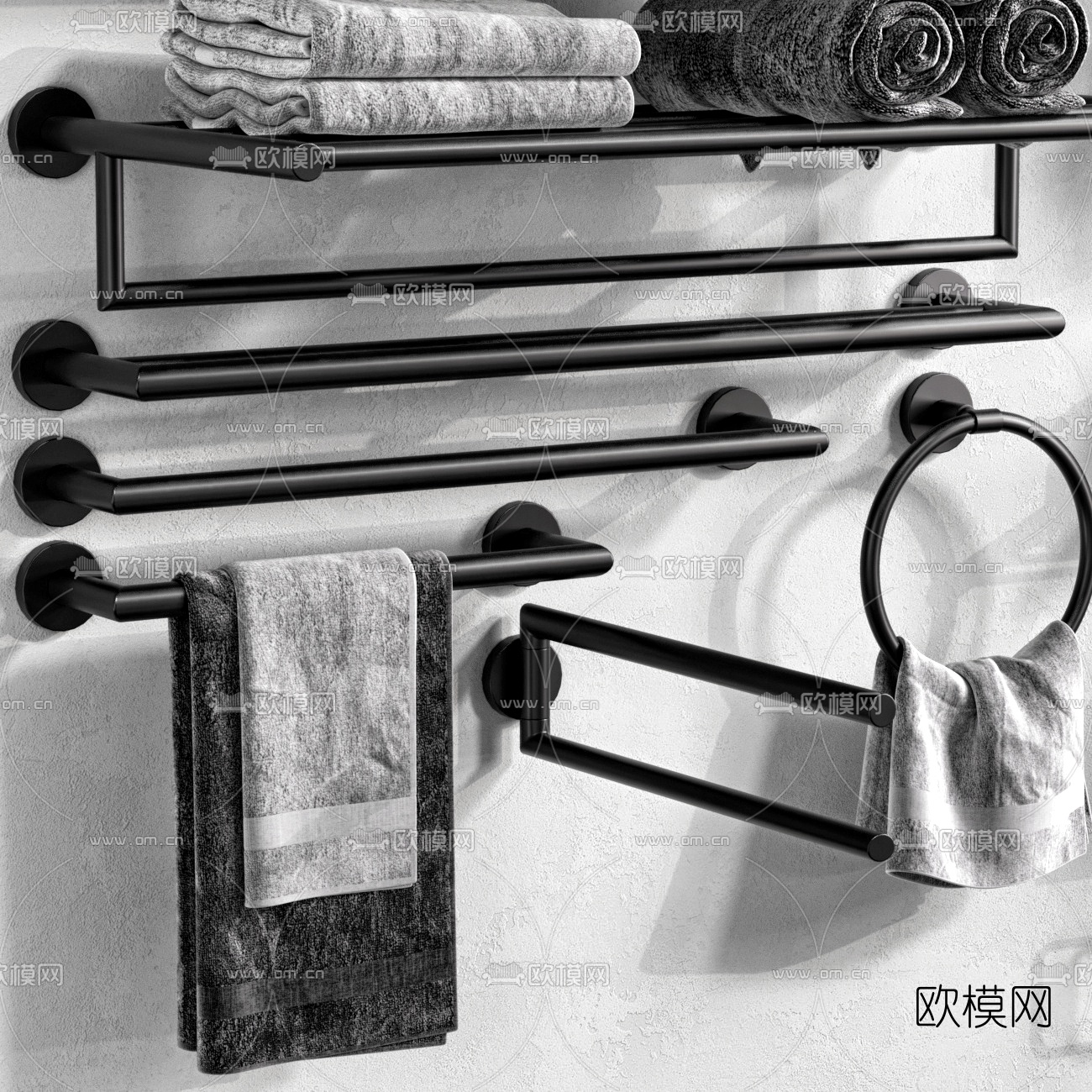 现代卫浴洗涤用品3d模型