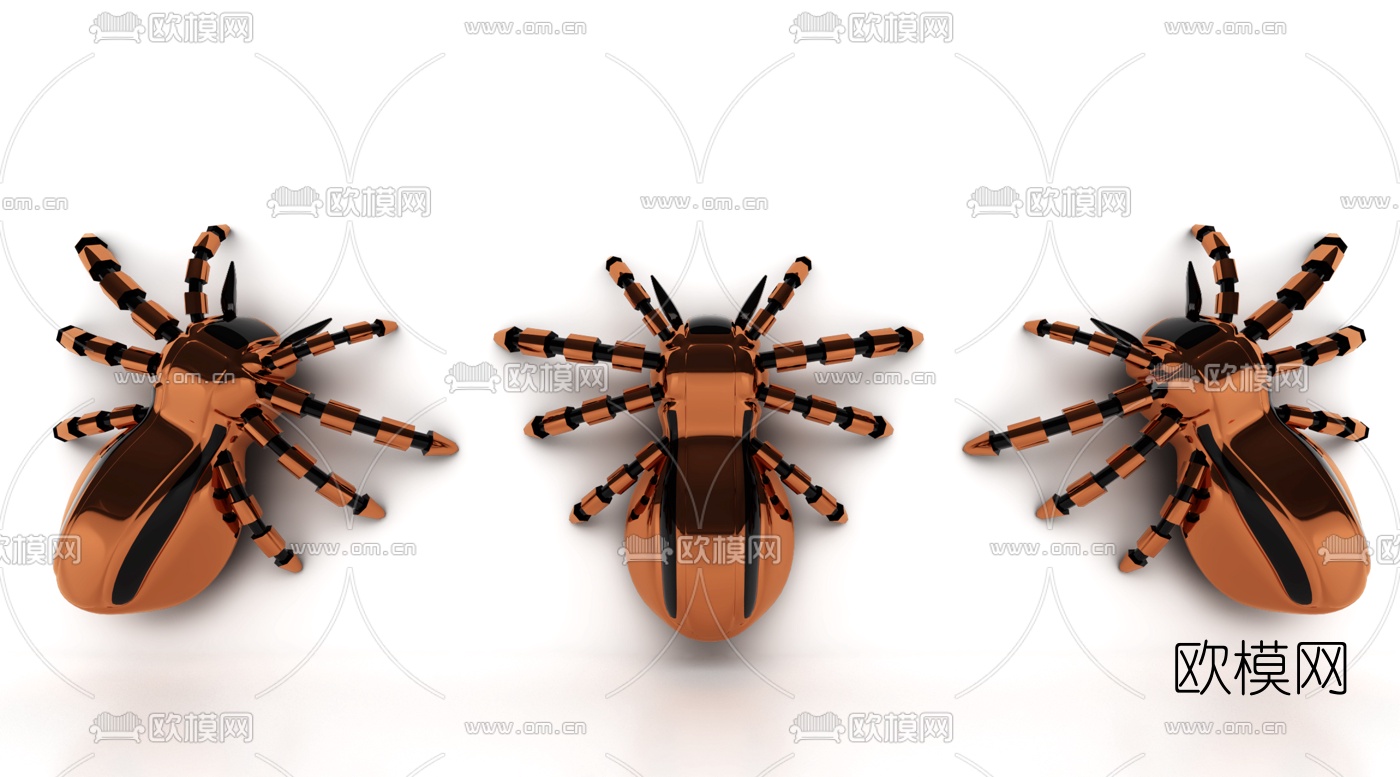 现代金属蜘蛛机器人3d模型下载