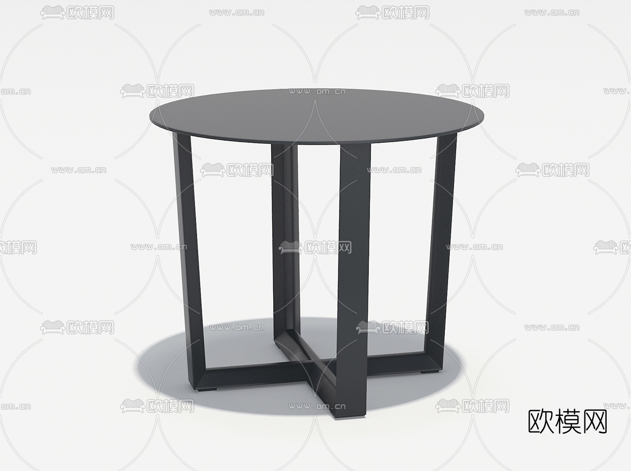 现代圆几角几免费3d模型