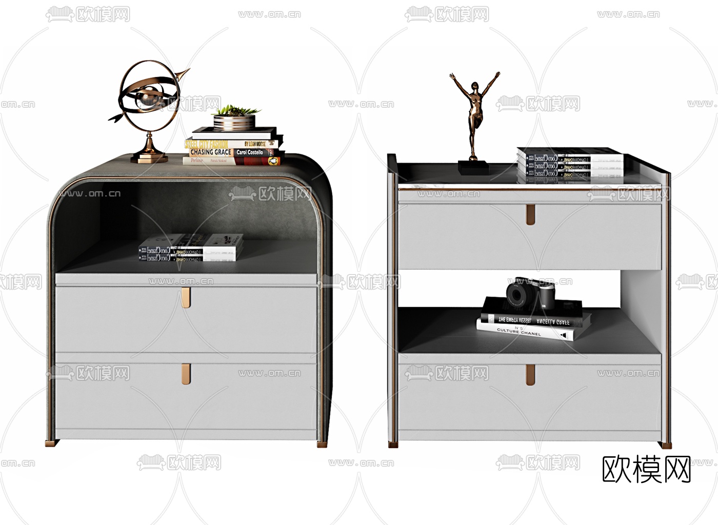 现代床头柜3d模型