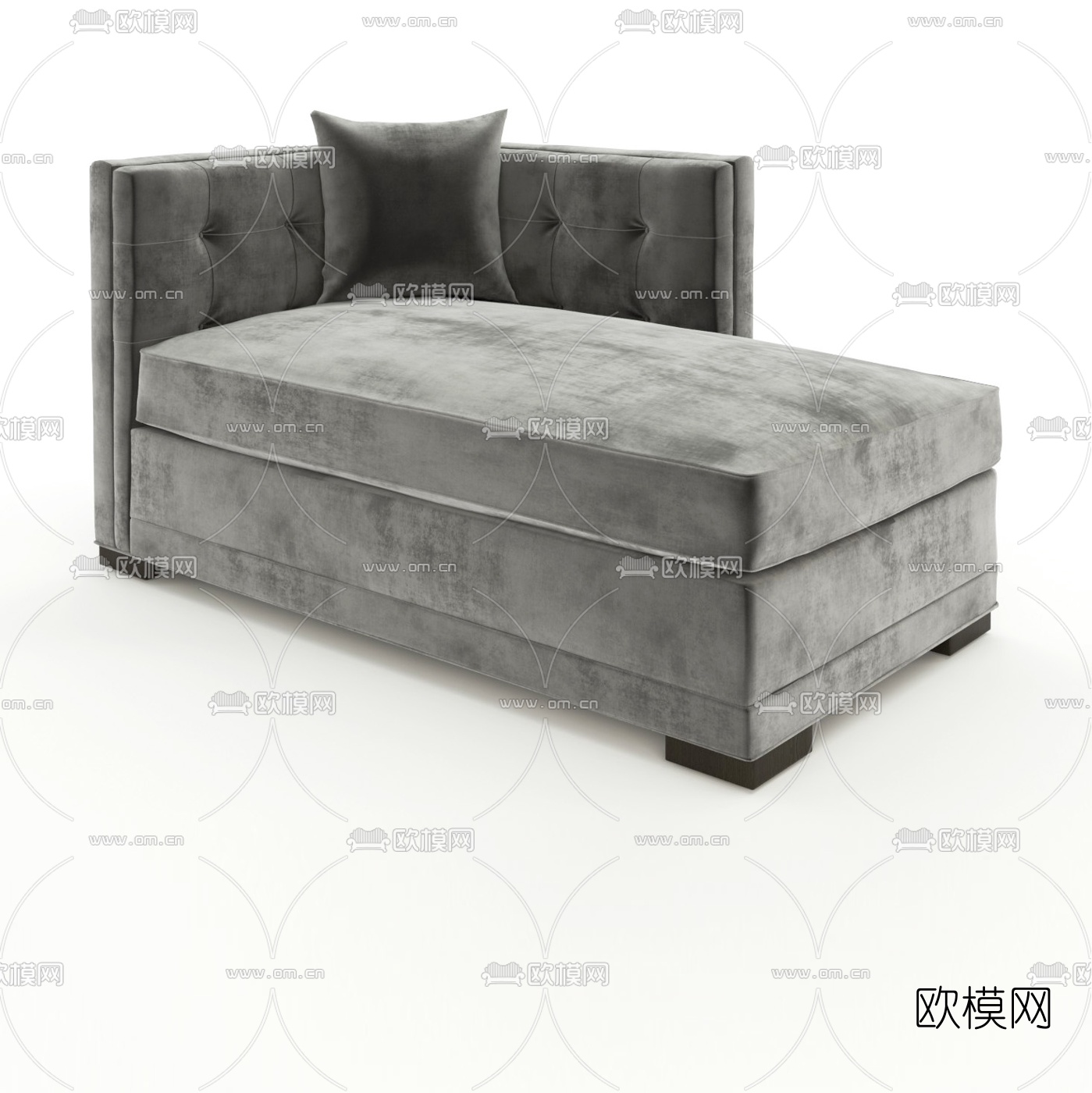 现代贵妃沙发3d模型