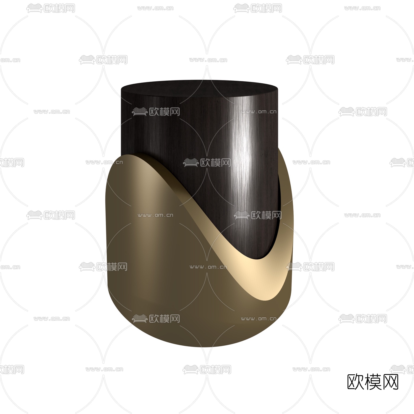 现代轻奢边几角几3d模型