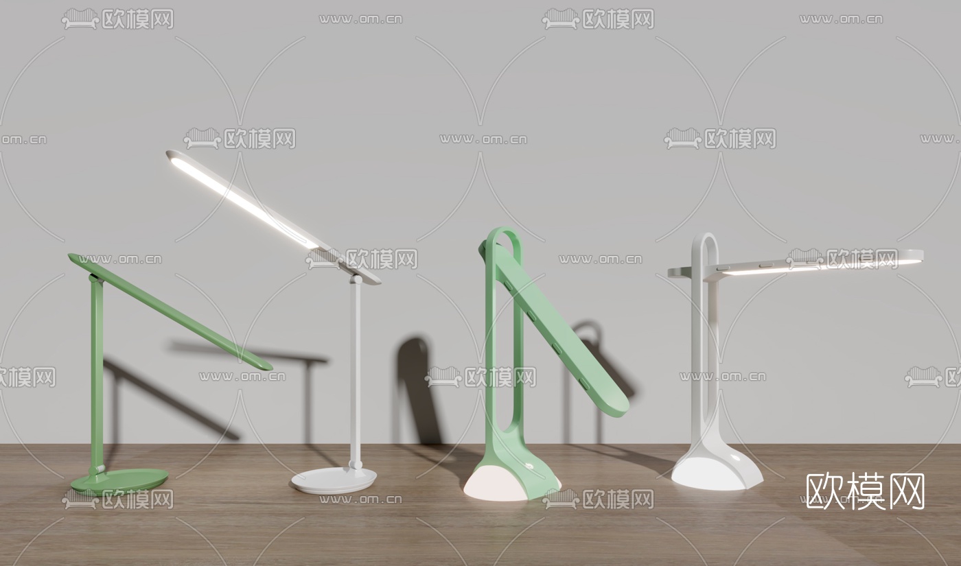 北欧折叠台灯3d模型