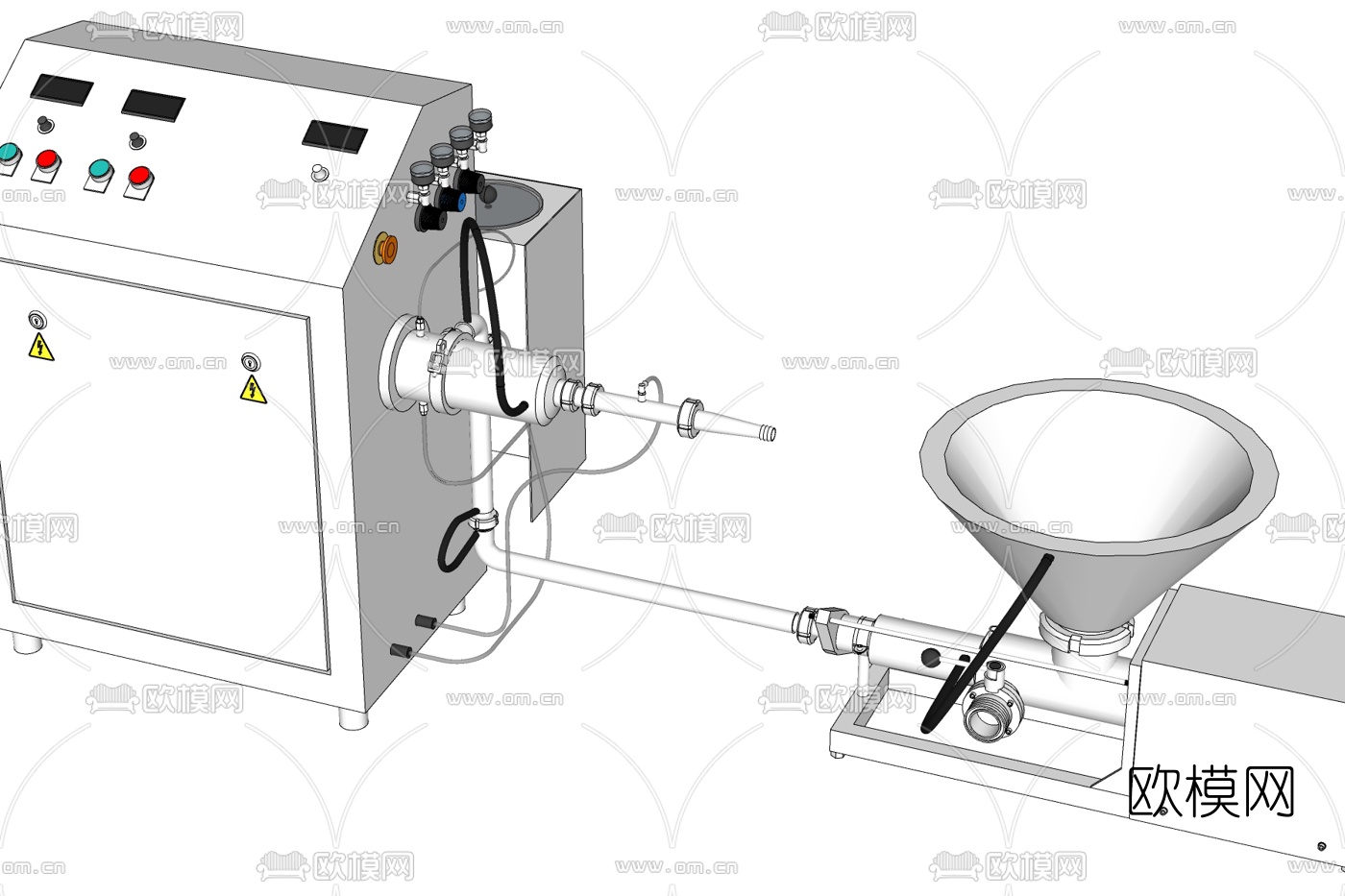 现代工业设备免费su模型下载
