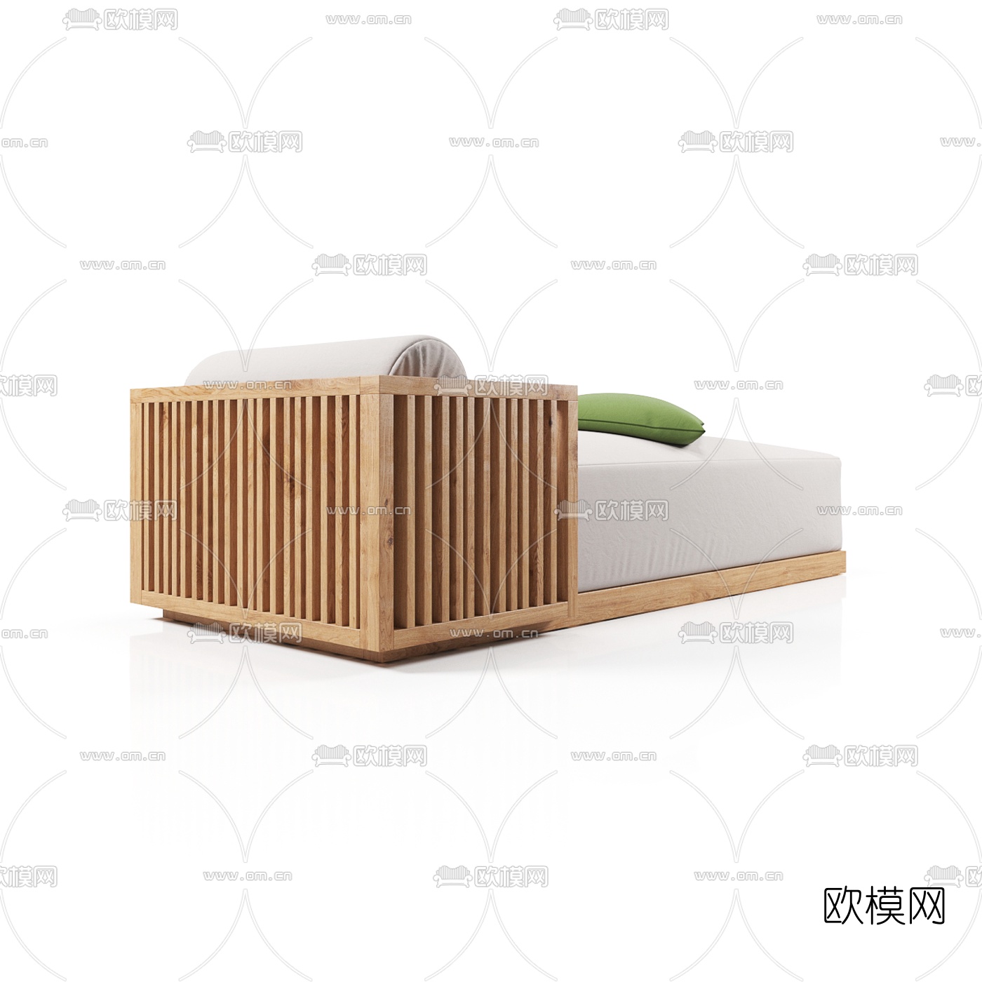 北欧布艺贵妃椅3d模型