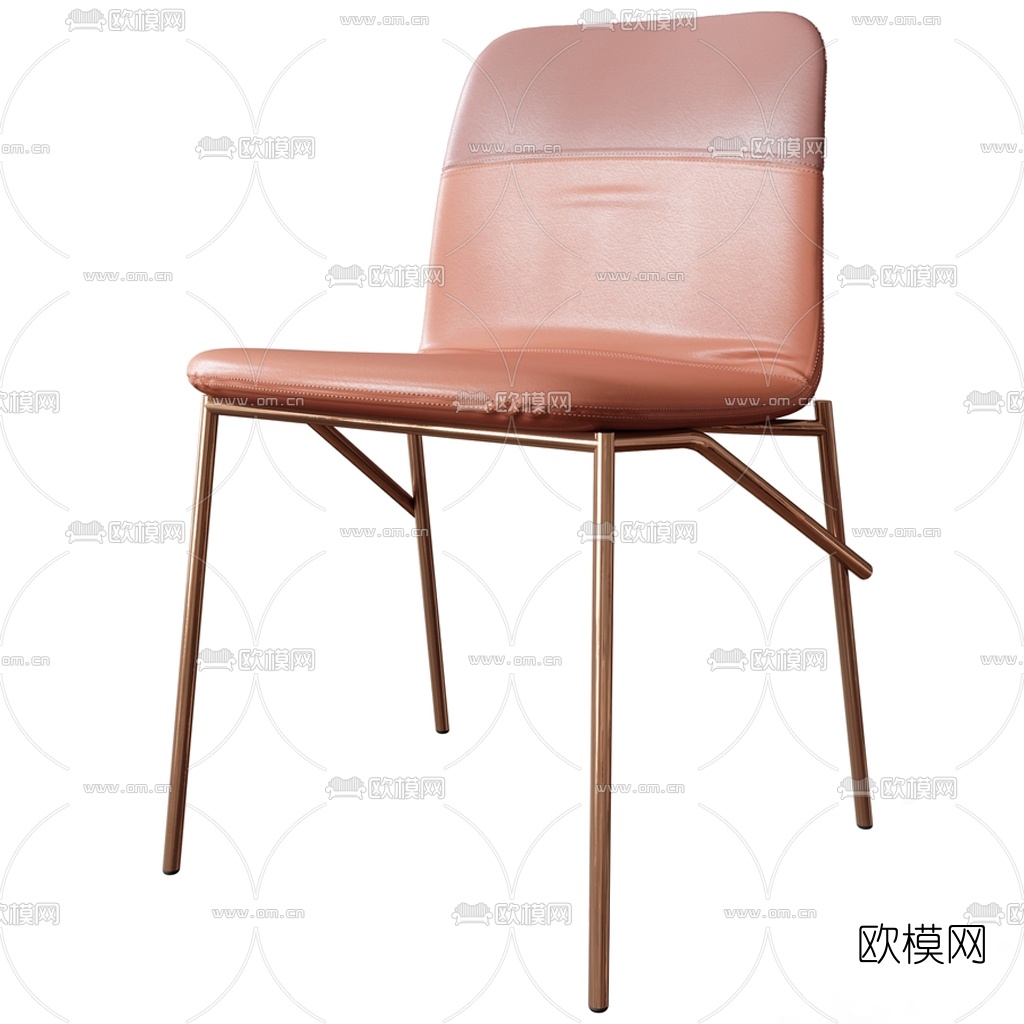 现代皮革单椅3d模型下载（渲染图4）