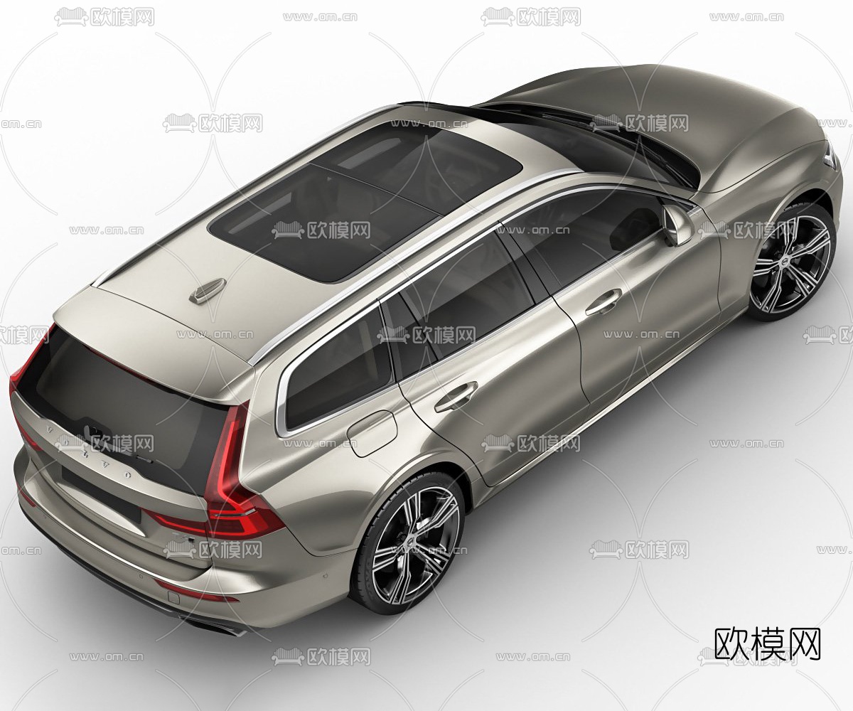 现代沃尔沃轿车3d模型