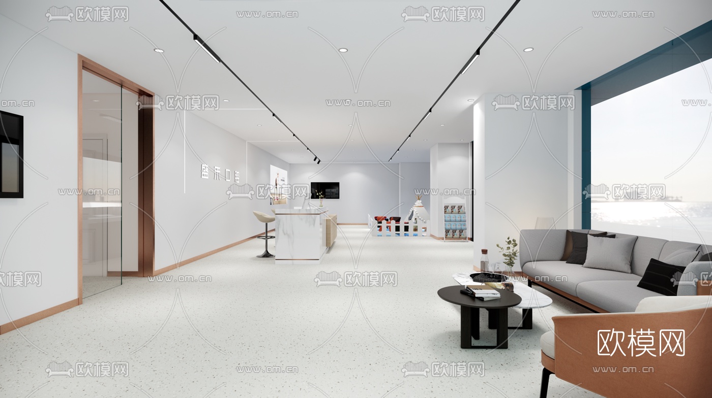 现代牙科诊所su模型下载（渲染图4）