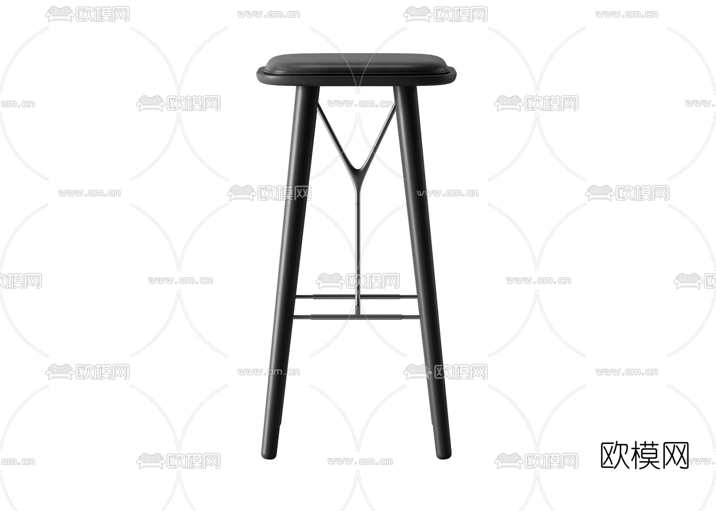 现代吧台椅3d模型