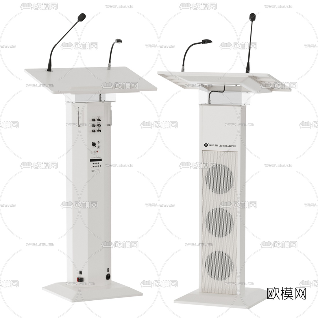 现代演讲台3d模型下载（渲染图1）