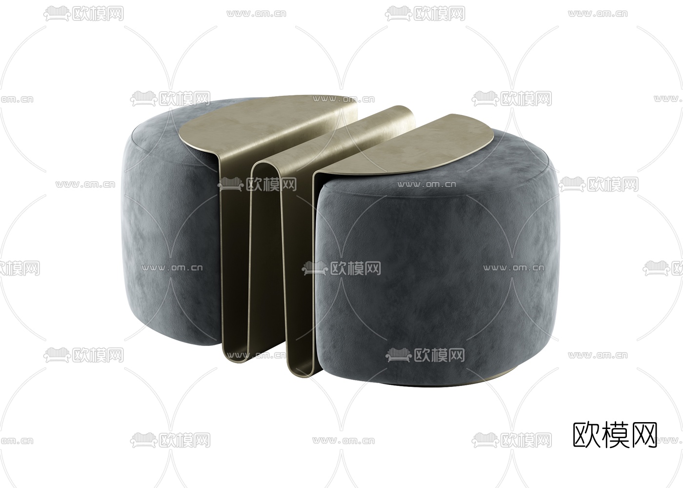 Natuzzi 现代创意茶几3d模型下载