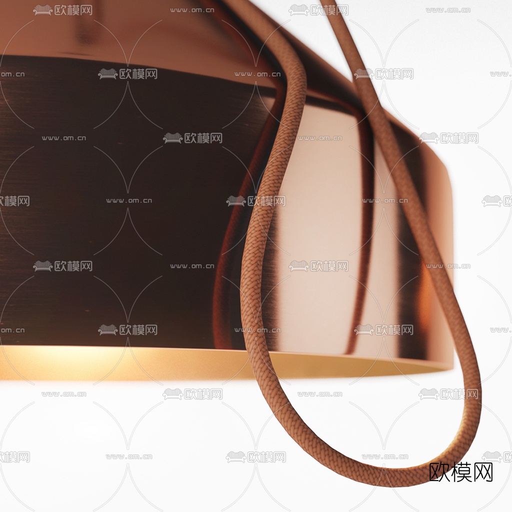 北欧简约灯罩吊灯3d模型
