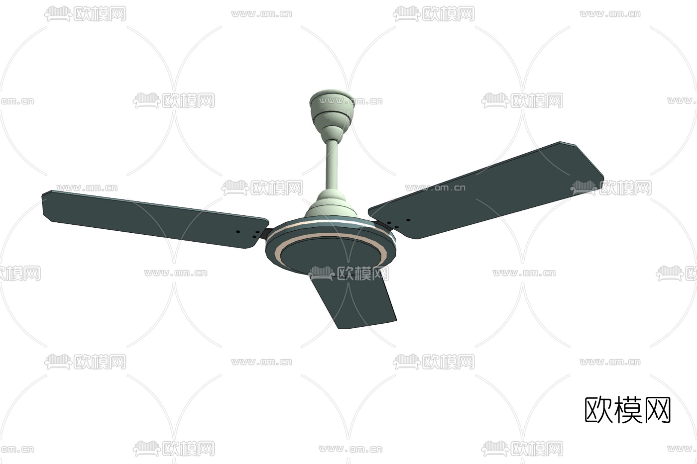 现代吊扇免费su模型下载