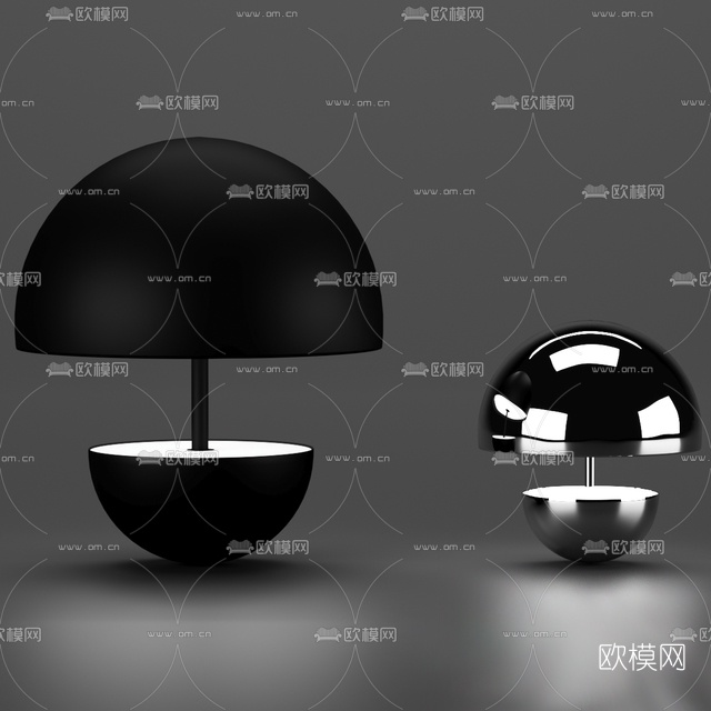 现代简约台灯免费3d模型
