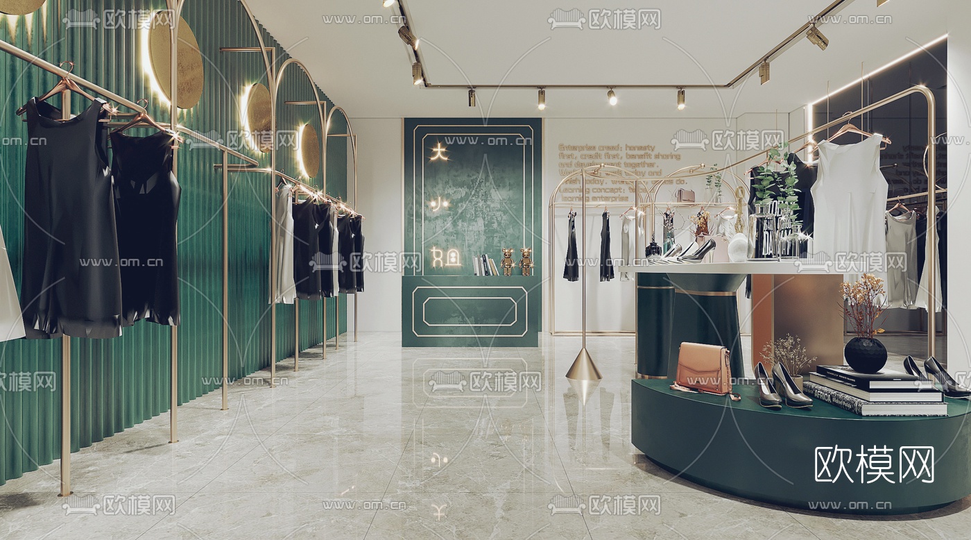 北欧女士服装店3d模型