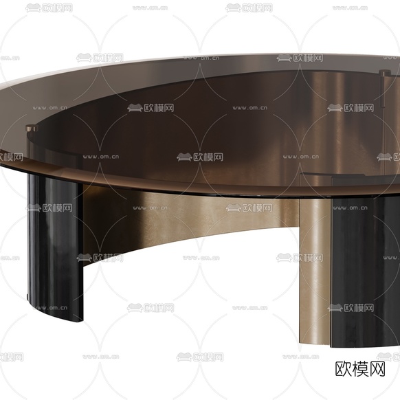 现代玻璃茶几3d模型下载(渲染图3)